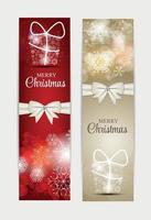 Christmas Snowflakes Website Header and Banner Set Background Ve vector