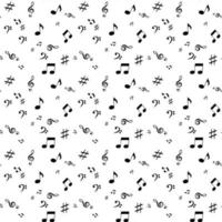 Abstract music seamless pattern background vector illustration f