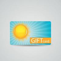 Abstract Beautiful Sunny Gift Card Design, Vector Illustration.