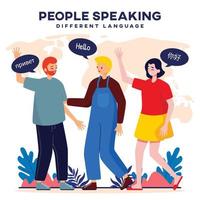 People Speaking Different Language vector