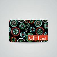 Abstract Beautiful Gift Card Design, Vector Illustration