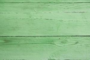 Old grungy wooden planks background in green color. Abstract background and texture for design photo