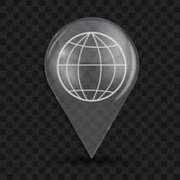 Browser Glossy Icon Vector Illustration