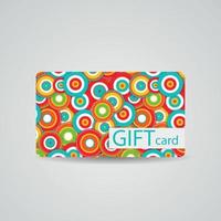 Abstract Beautiful Gift Card Design, Vector Illustration