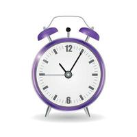 Realistic Clock Alarm Watch Vector Illustration