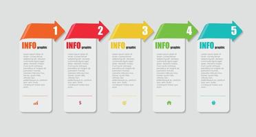 elementos de diseño infográfico para su ilustración de vector de negocio