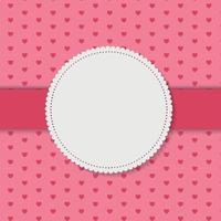 Retro Frame on Cute Background Vector Illustration