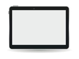 Black Tablet PC Vector Illustration