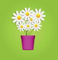 Flora Daisyl Design Vector Illustartion