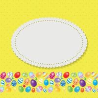 Beautiful Easter Egg Background Vector Illustration