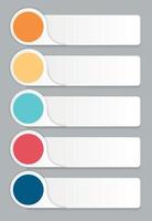 Elementos de diseño infográfico para su ilustración de vector de negocio