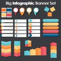 Big Set of Infographic Banner Templates for Your Business Vector