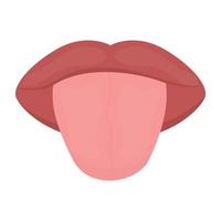 Trendy Tongue Concepts vector
