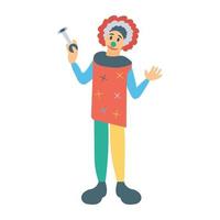 Trendy Clown Concepts vector