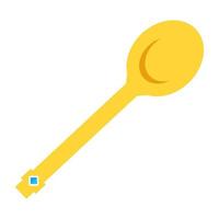 Trendy Gold Spoon vector