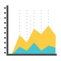 Area Chart Concepts vector