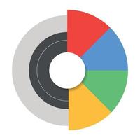 Doughnut Chart Concepts vector