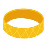 conceptos de brazalete de oro vector