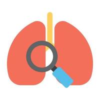 conceptos de investigación de los pulmones vector