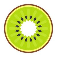 Pixel art kiwi icon 32x32 Royalty Free Vector Image