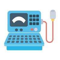 Trendy Electrocardiogram Concepts vector