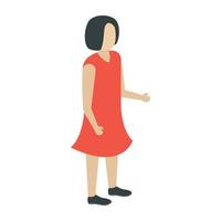 conceptos de chica de moda vector