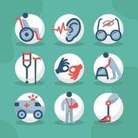 Disabilities Icon Collection vector