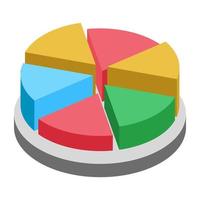 conceptos de gráfico circular vector