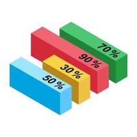 Bar Chart Concepts vector