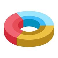 Doughnut Chart Concepts vector