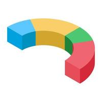 Semicircle Chart Concepts vector