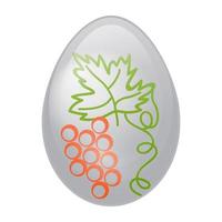 conceptos de huevo decorado vector