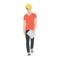 Construction Supervisor Concepts vector