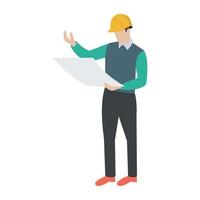 Site Engineer Concepts vector