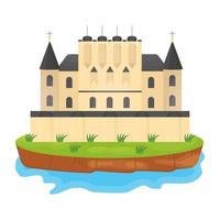 conceptos del castillo del reino vector