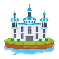 Island Castle Concepts vector