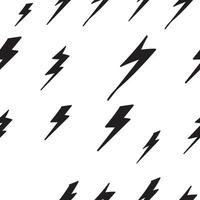 seamless pattern hand drawn thunder with doodle style vector