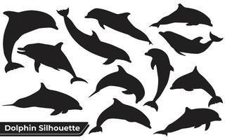 Collection of animal Dolphin in different positions