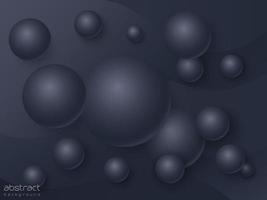 Abstract background with spheres, vector design