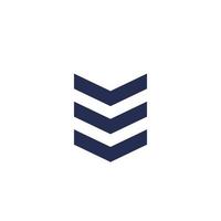 Military rank, chevron vector