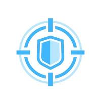 Cybersecurity icon on white vector