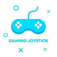 ilustración plana de joystick de juego vector