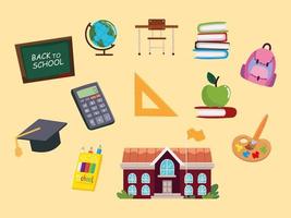 set of back to school vector