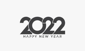 logo 2022. feliz año nuevo vacaciones vector diseño gráfico.