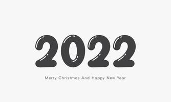 2022 logo happy and new year christmas balloon concept. vector illustration.