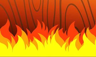 fire with wood texture. graphic design background. vector