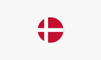 denmark circle flag graphic design vector. vector