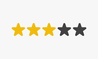 rating rate star vector illustration on white background. creative icon.