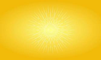 Ilustración de vector de luz solar amarilla sobre fondo blanco. icono creativo.