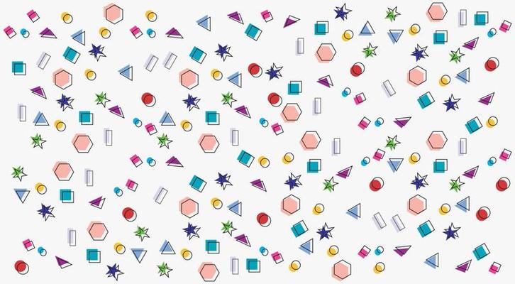memphis abstract pattern vector background.